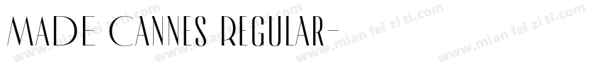 MADE Cannes Regular字体转换